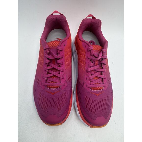 Hoka One CLIFTON 6 Women's USED Running Sneaker Pink US Size 7 Medium - Picture 6 of 11
